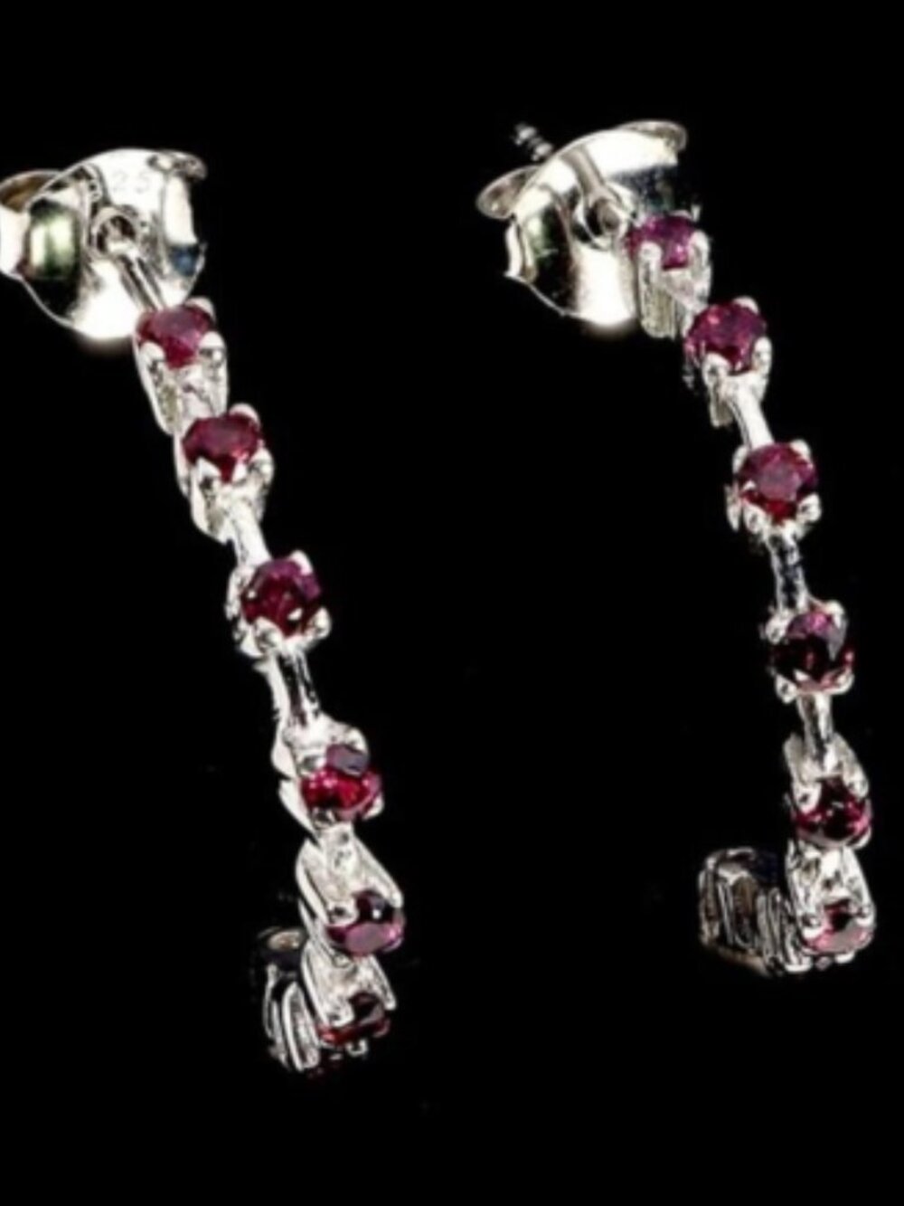 Sterling Silver Garnet earrings